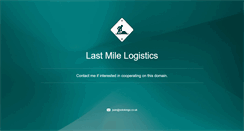 Desktop Screenshot of lastmilelogistics.com